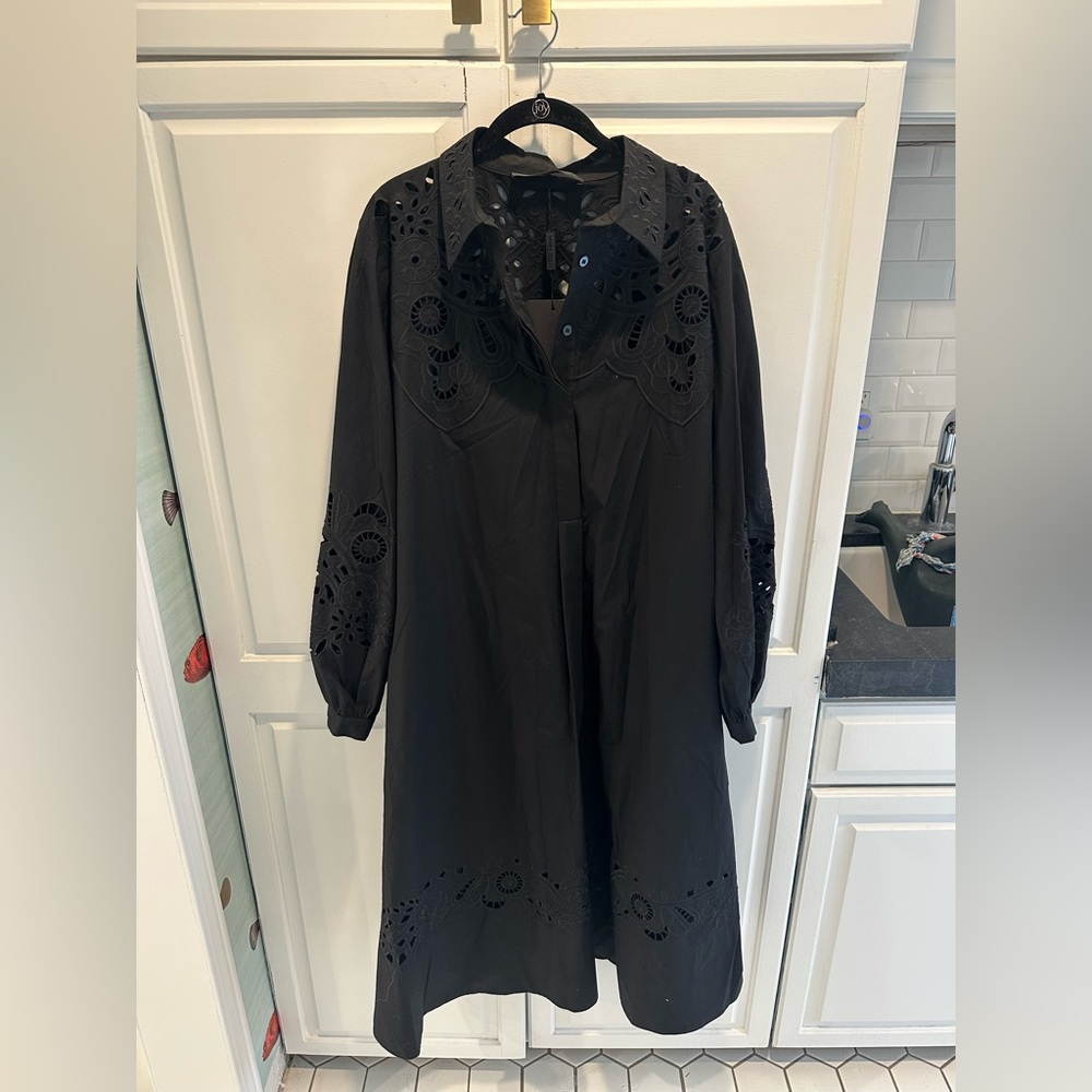 Marina Rinaldi Black Long Sleeve Dress
